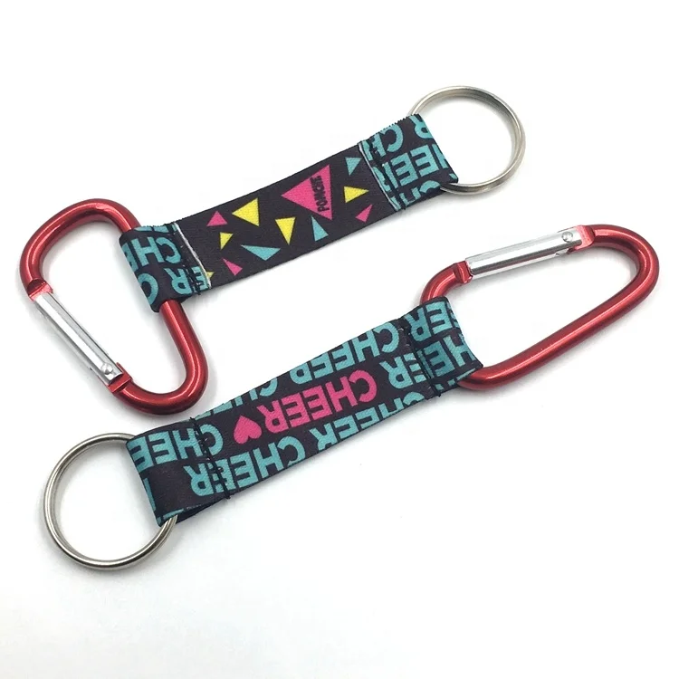 
Wholesale Short Custom Climbing Aluminium Bottle Opener Carabiner Keychain Strap 
