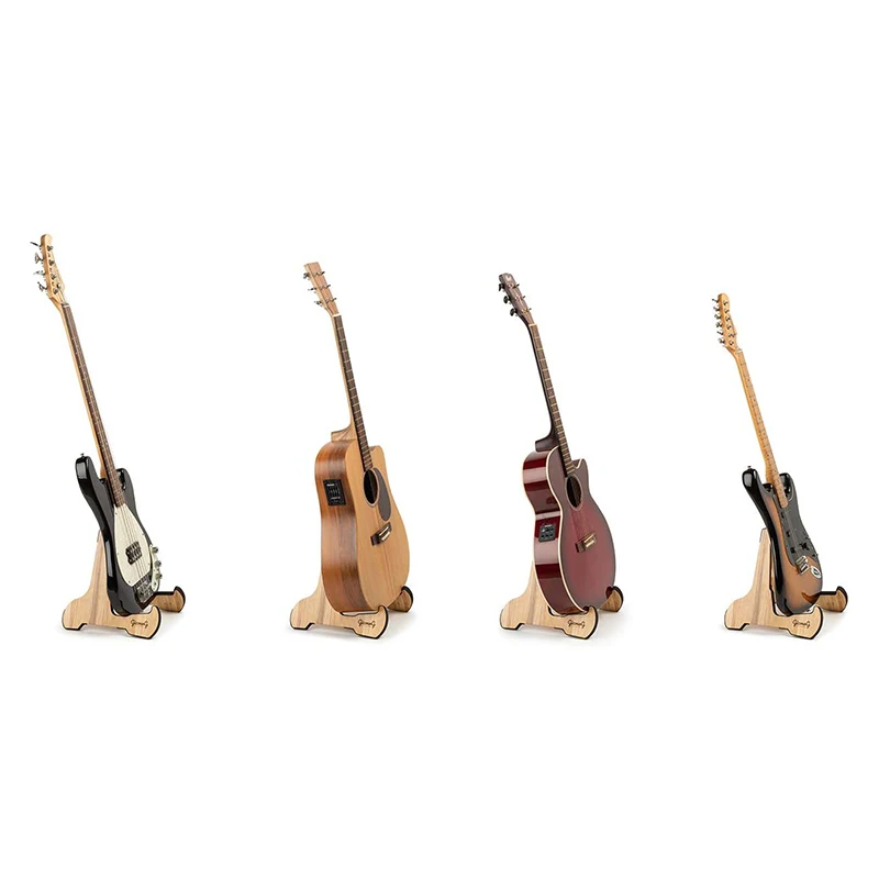 Hot Sale Guitar Hanger Wall Mount Hand Hook Base and Black Cradle for Instrument Display