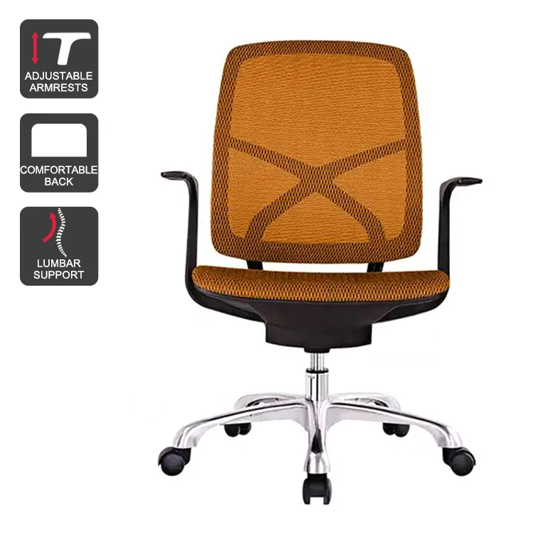 Good Selling Luxury Commercial Furniture Mesh Mid Back Computer Office Chair Visitor
