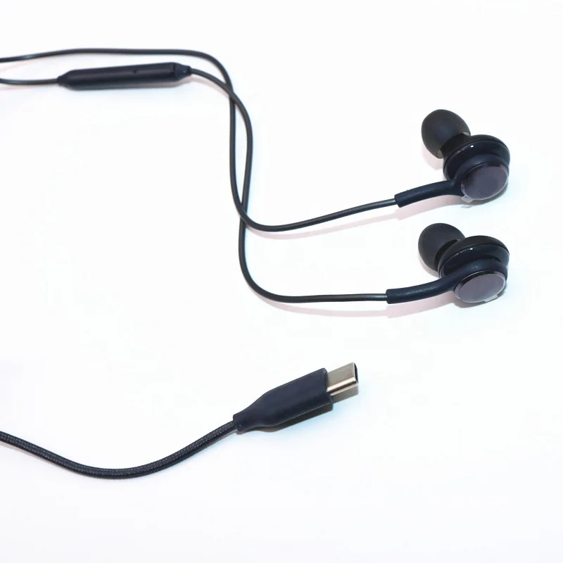 Factory New Arrivals HandsFree In ear Wired Type c Earphone Headphones for Samsung S20/S21/Note10