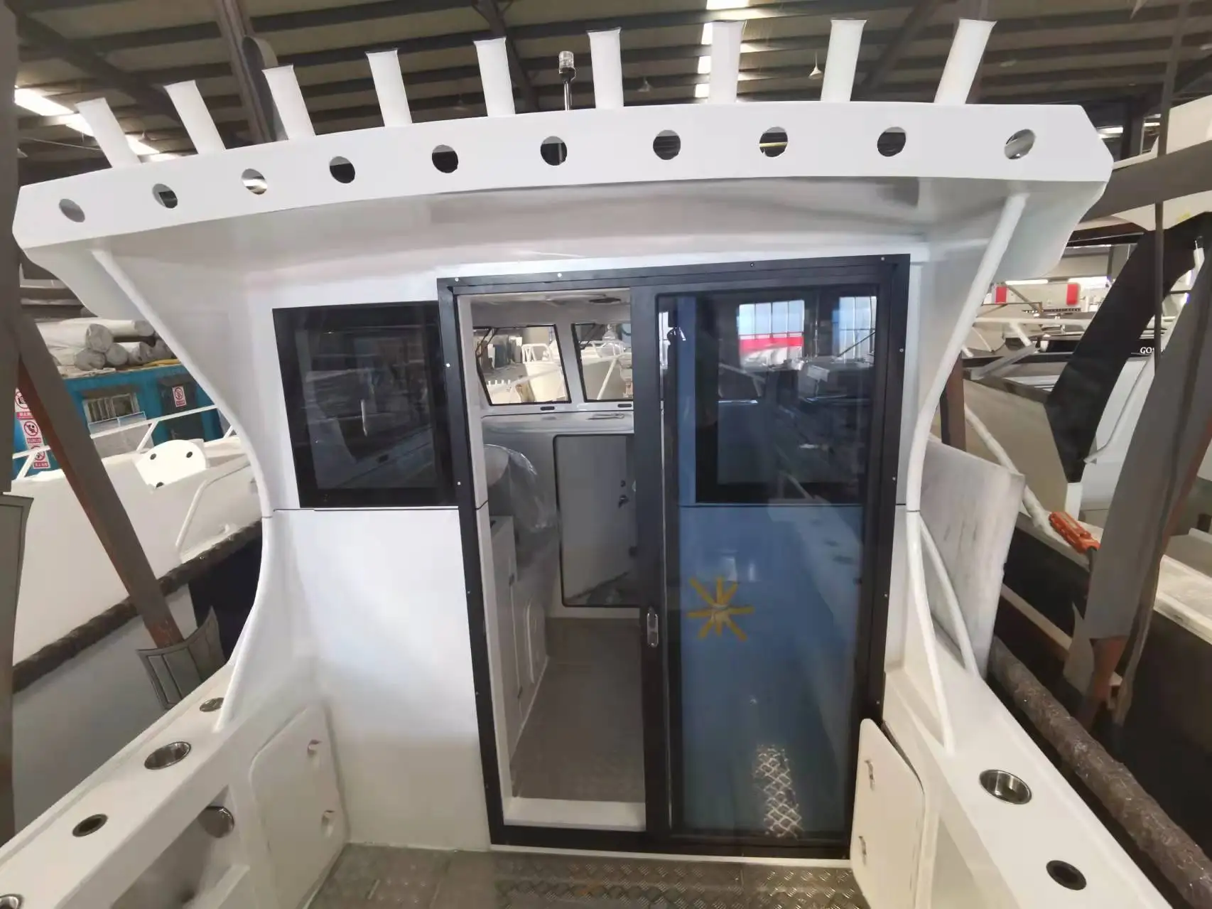 Ocean Alloy Boat 25ft 7.5m Lifestyle yacht luxury Aluminum Fishing Boat cabin cruiser for Sale Thailand with kitchen & Handbasin