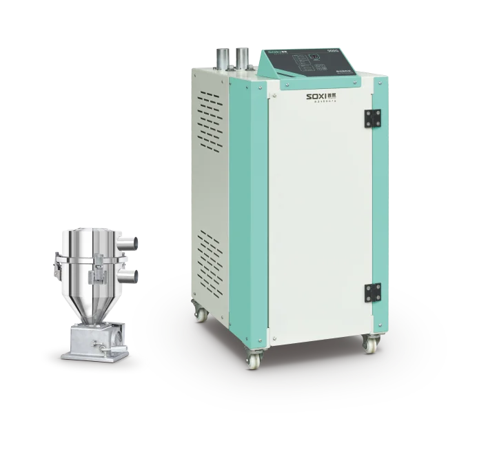 plastic pellet materials auto split conveyor vacuum hopper loader