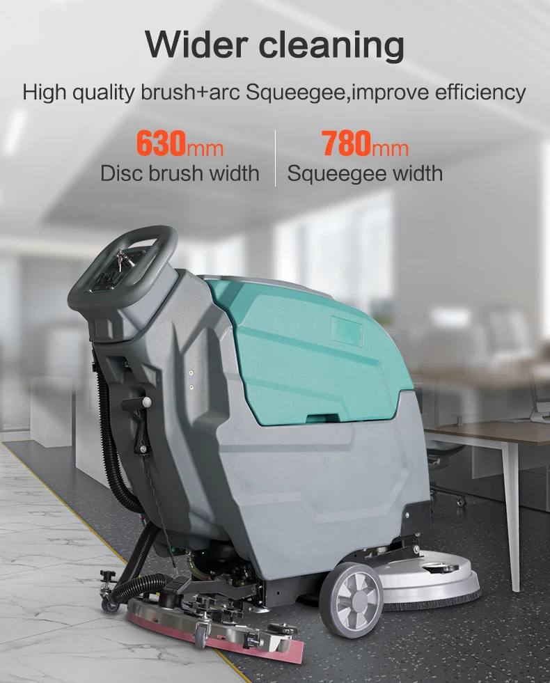 High Efficiency Automatic Commercial Electric Manual Industrial Floor Scrubber