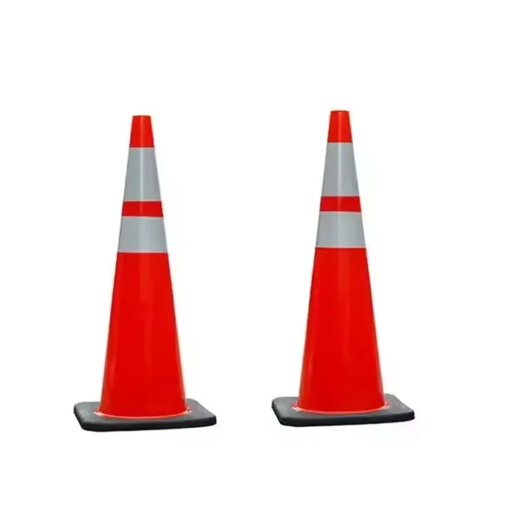 90 cm high quality durable reflective cone PVC rubber barricade warning cone