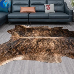 Ins Natural Leather Bovine Skins Cattle Cow Hides  Carpets and Rugs with Hair On Natural Shape Custom dyed Wholesale Supply Soft