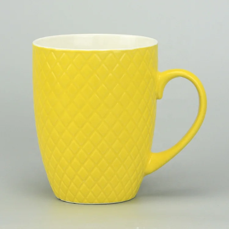 0.28 cheap white blank bulk plain ceramic embossed coffee mugs