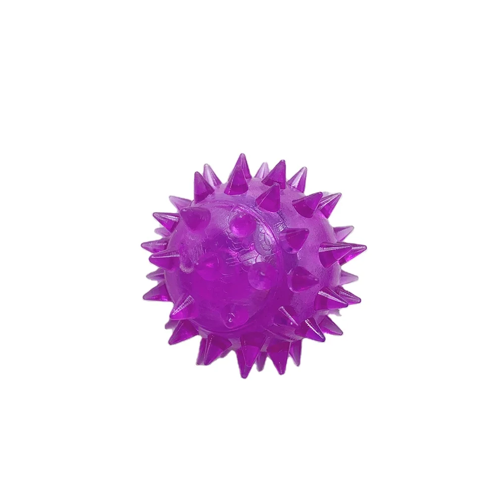 Stress Relief Sensory Toys Fidget Squeeze toy flashing Spiky Balls  For Kids party
