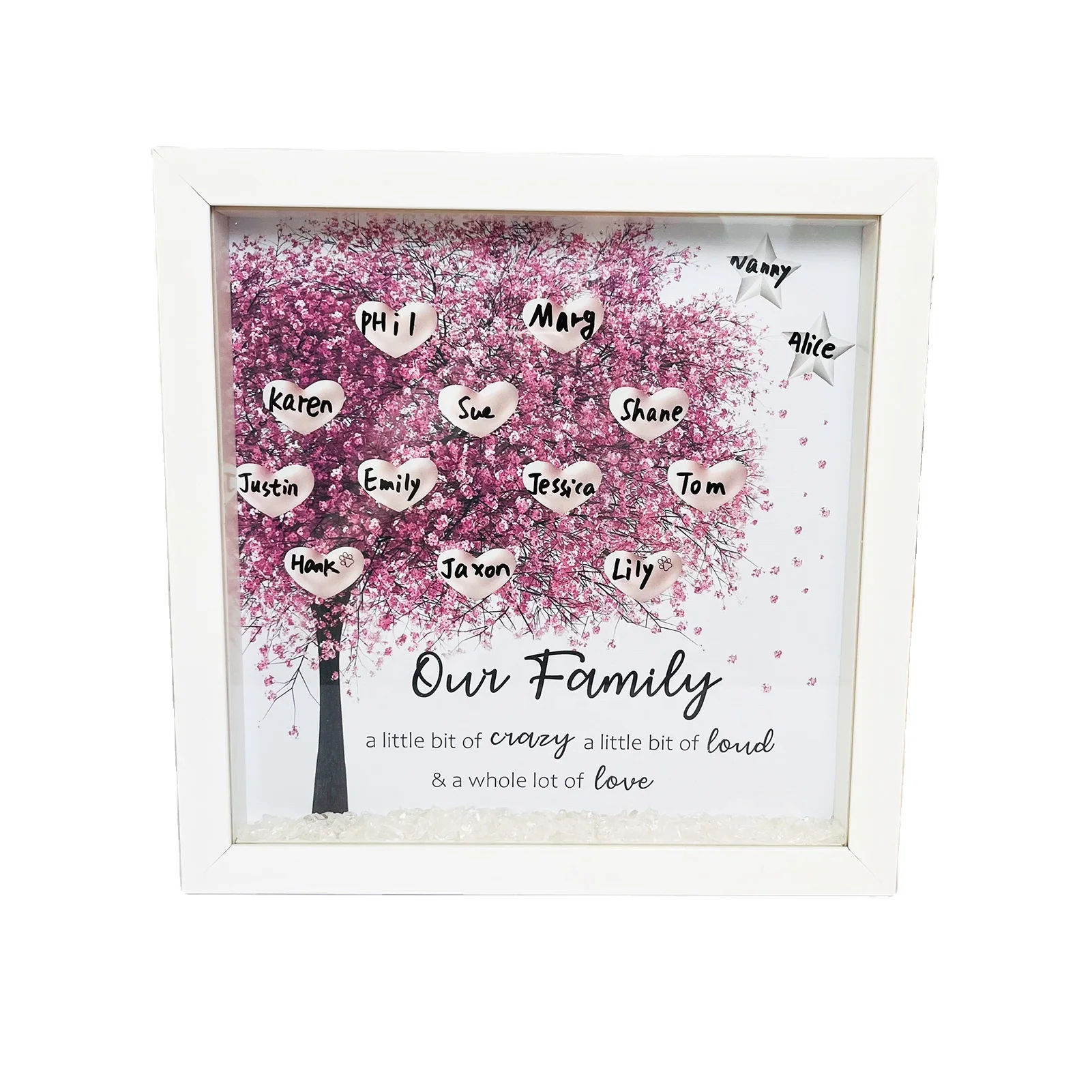 Personalised Family tree framed print Family gift Mothers day gift Mum birthday Nan birthday Gifts for her  Family Tree frame