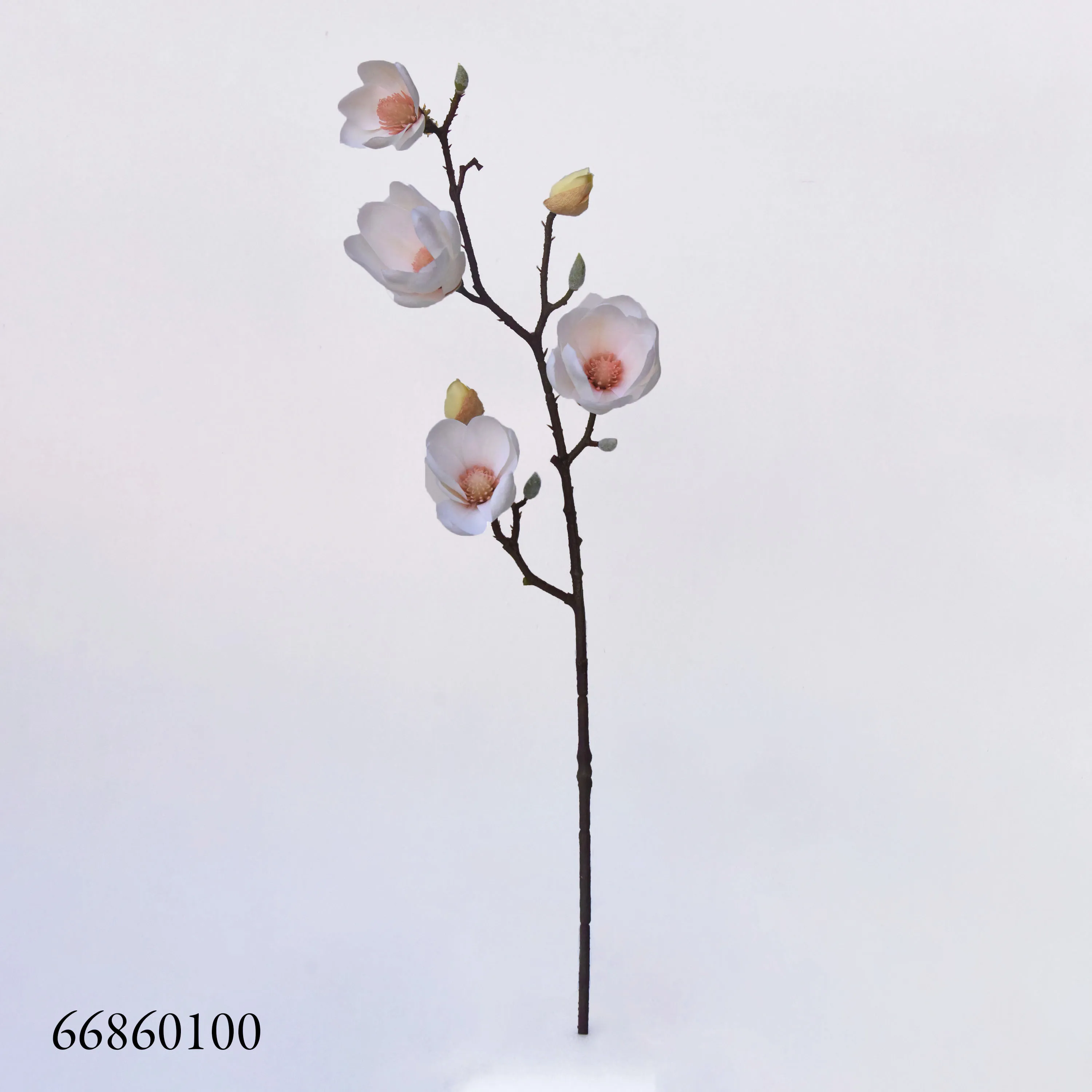 New arrival factory supply 80cm artificial magnolia denudata flower stem for decoration