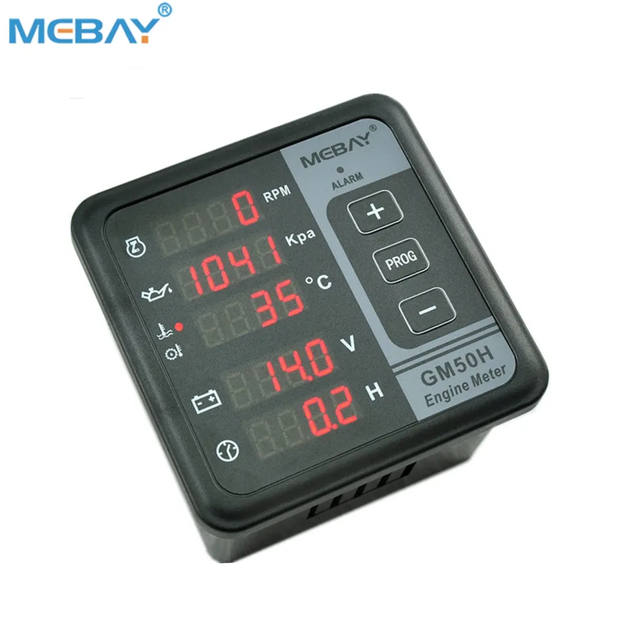  Mebay панель двигателя GM50HR 6 в 1 Тахометр Температура