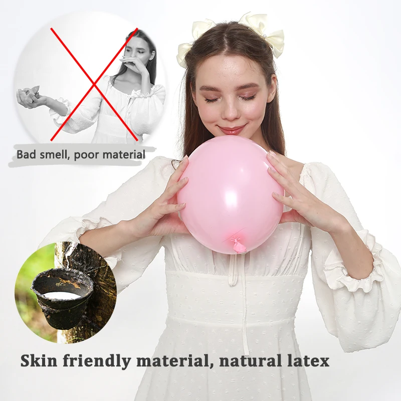 Customized matte thickening balloon Birthday party balloons Global export balloons 100pcs in bag