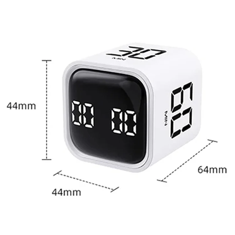 Multi Cube Clock Kitchen Timer Gravity Sensor Rotating Timer Task Workout  Timer 5-10-30-60 Minutes for Time Management
