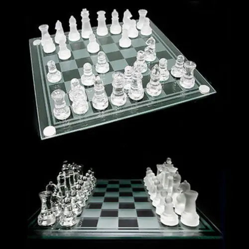 Wholesale glass Crysta l Chess Set