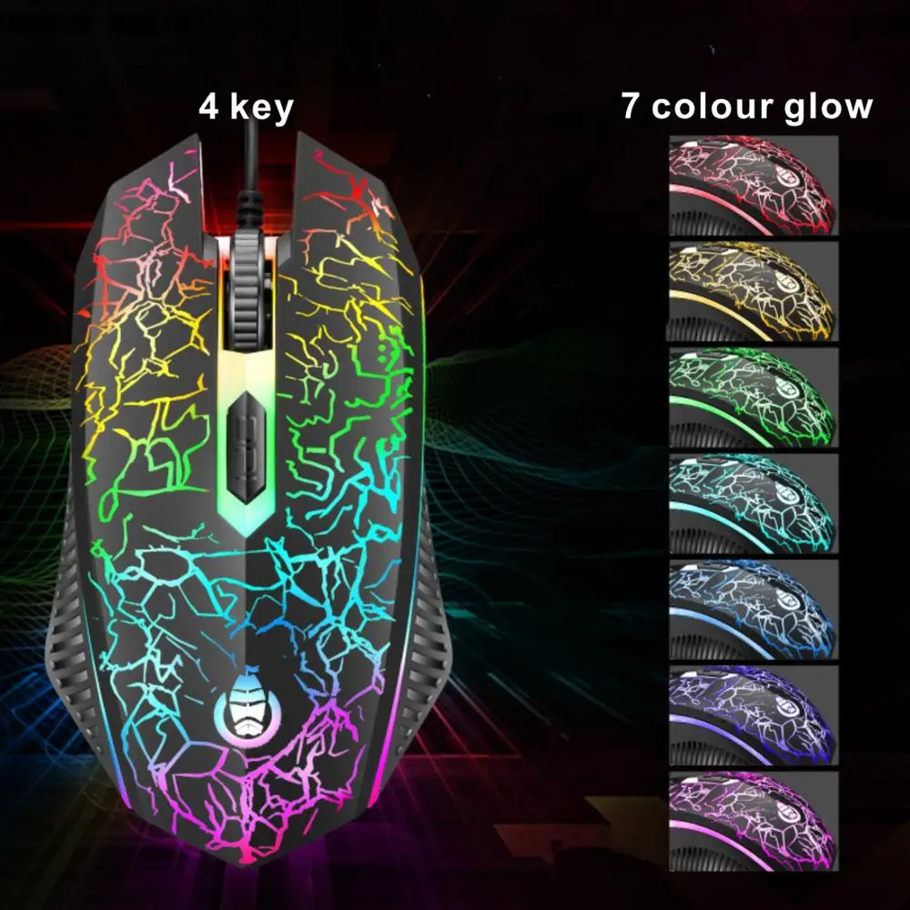 USB Gaming Keyboard And Mouse Set Rgb Rainbow Backlight Gamer Keyboard Mouse Combo