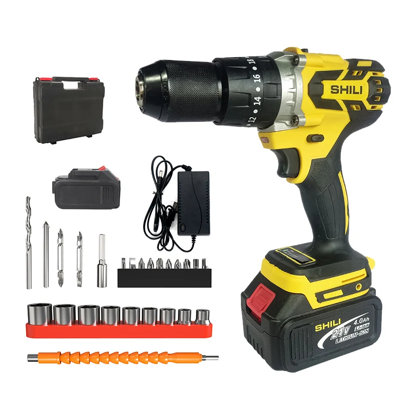 Professional Cordless Drill Set Combo 21v Electric Lithium Drill