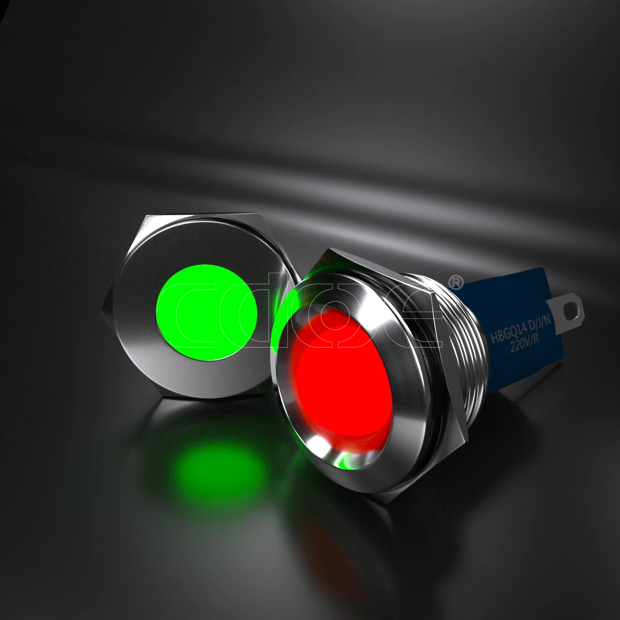 Светодиодный индикатор с проводом, 6 мм, 8 мм, 12 мм, 22 мм