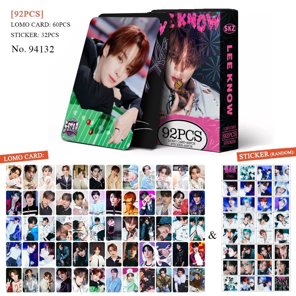 kpop Stray kids member 92pcs lomo card
