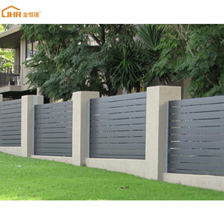 Long Warranties Bordered Strip Fence Colour Aluminum Fencing Black 5ft 4ft DIY Metal Fence For Houses