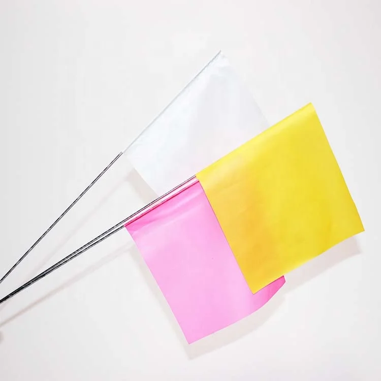 Purple Marking Flags 1000 Pack - 4x5-Inch Marker Flags