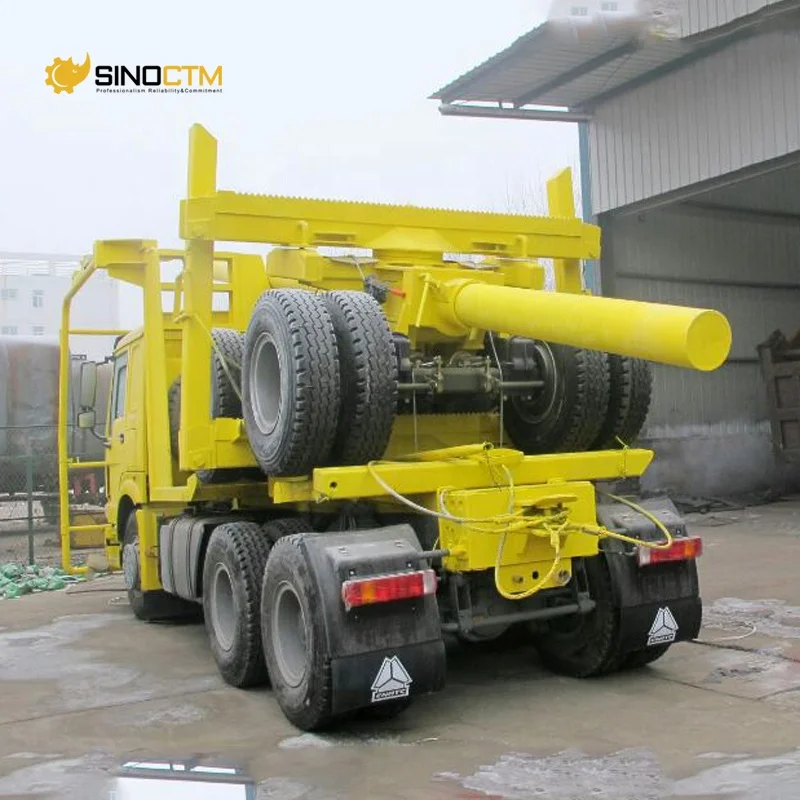 Sinotruk 6x6 8x4 Off road howo log trucks with loaders for sale