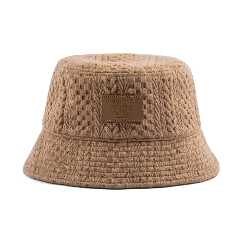 2024 New Fashion Custom Knitted Crochet Beanies Bucket Hats High Quality Hand Made Crochet Cap Knitting Cap