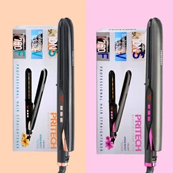 PRITECH LCD Display Ceramic coating plate Temperature Control OEM Flat Iron Hair Straightener