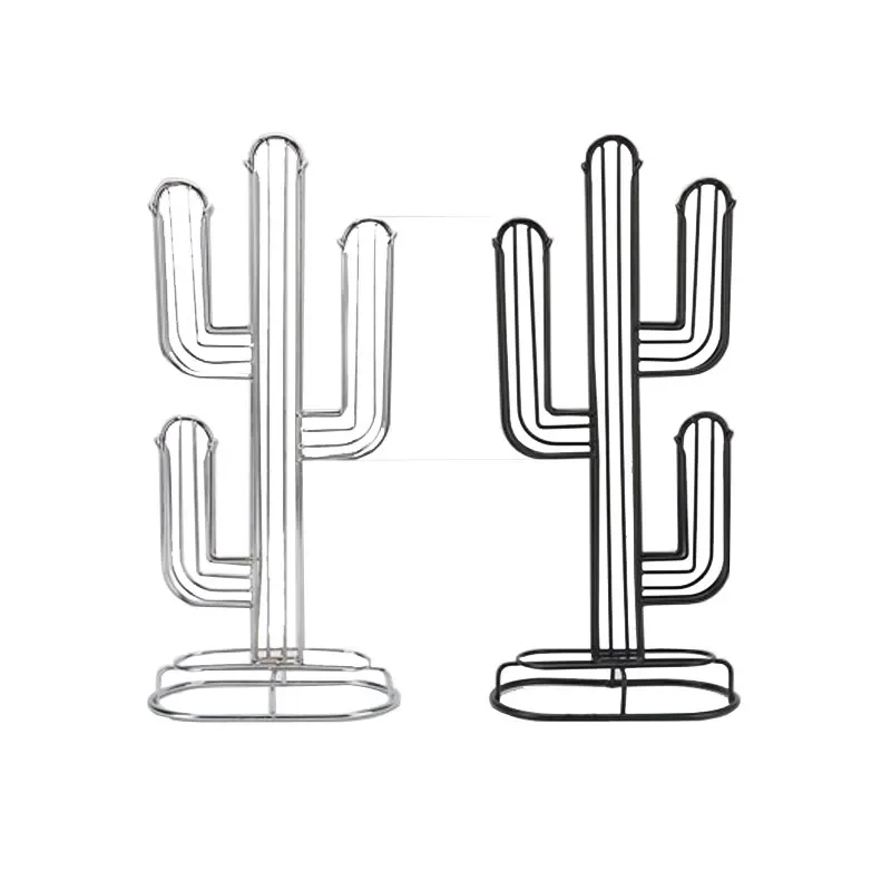 Co-Win OEM/ODM Metal Coffee Capsule Holder Storage Rack Cactus Coffee Pod Holder coffee stand capsules