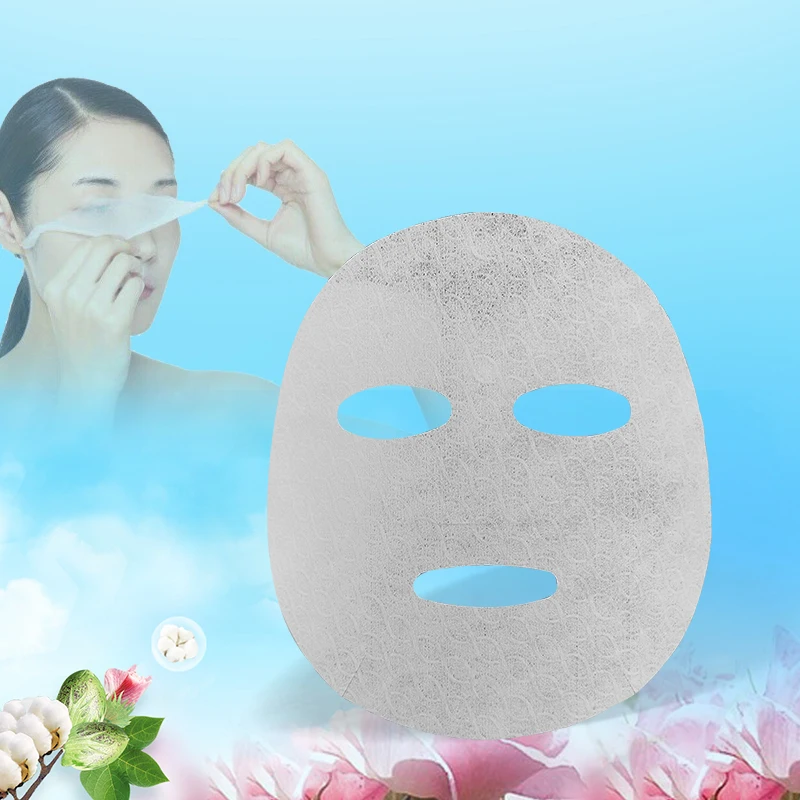 Новый дизайн узора 40 г/кв. М маска для ухода за кожей лица Ткань хлопковая маска для лица материал сухая маска лист