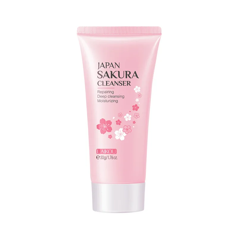 Japanese Sakura Facial Cleanser moisturizes skin cleanses pores and hydrates Skincare cleanser