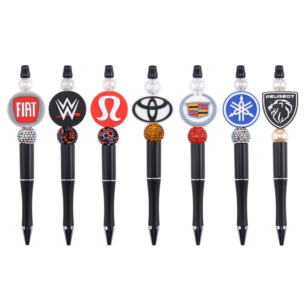 new brand minecraft focal beads football team taylor  bad bunny karol g one piece selena silicone focal beads for pen making
