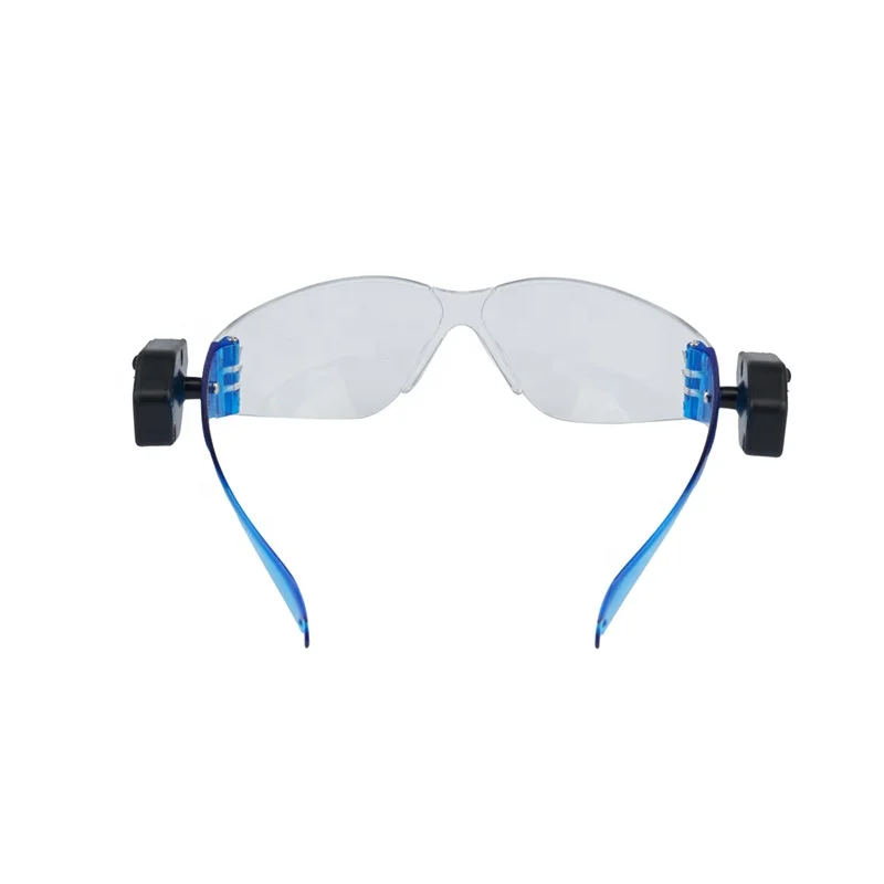 CE EN166 ANSI Z87.1 standards Children kids UV400 protective safety glasses with LED lights