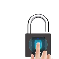 Safety digital smart fingerprint padlock electronic padlock USB charge