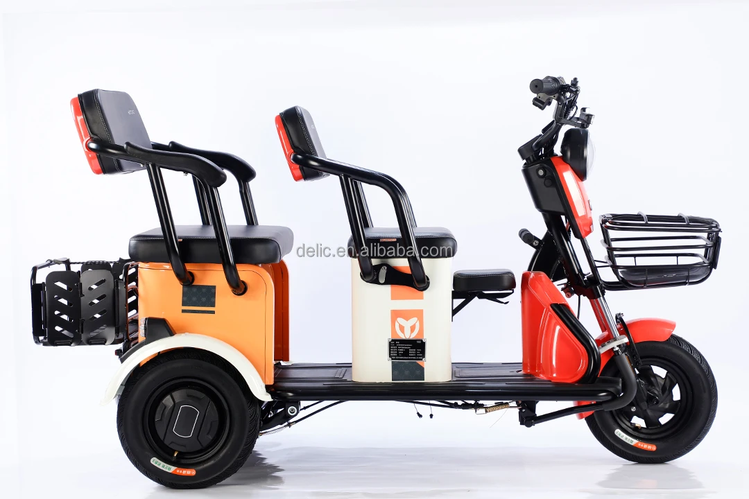 Electric Three Wheel Adult Cargo Bike  Electric Tricycle Bicycle with customized large Power Suspension Fork Factory Hot Sale