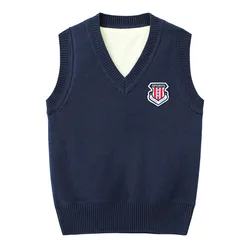 2022 Hot sale custom kindergarten school uniform philippines v-neck sweater american style school uniforms for kids