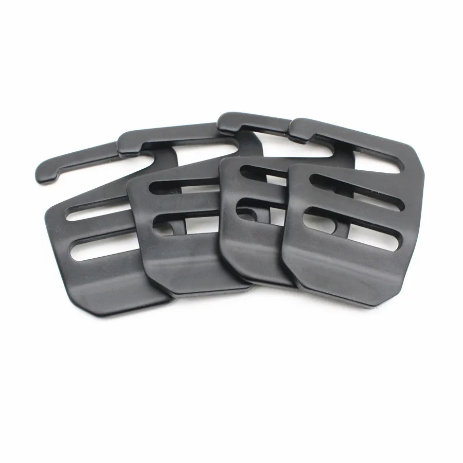 Customized Anodized Black Aluminum Curved 25MM Webbing Strap G Hook Ladder Slider Adjustable Metal G Buckle For Bag