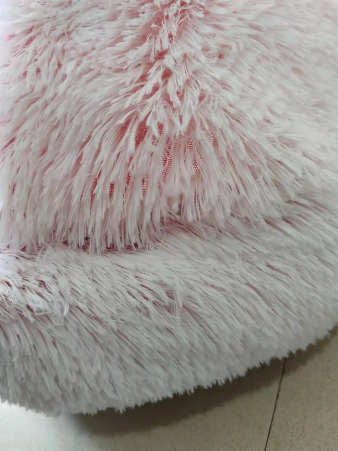 Soft Plush Warm Round Plush Fluffy semi-closed Pet Beds Cushion Sofa Cat Dog Bed