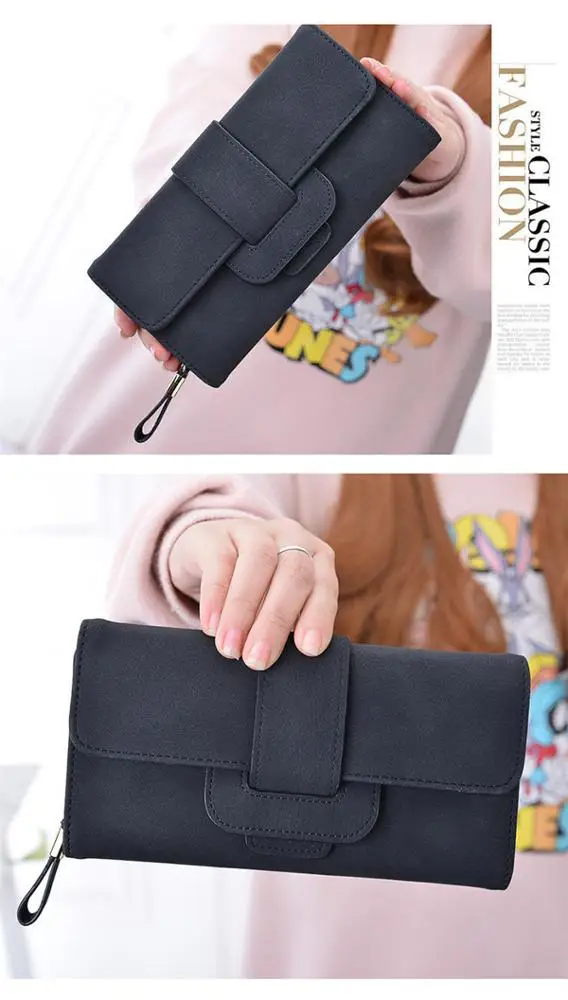 wholesale Wallet Women Multi-card Two Fold Long Zipper Clutch Purse