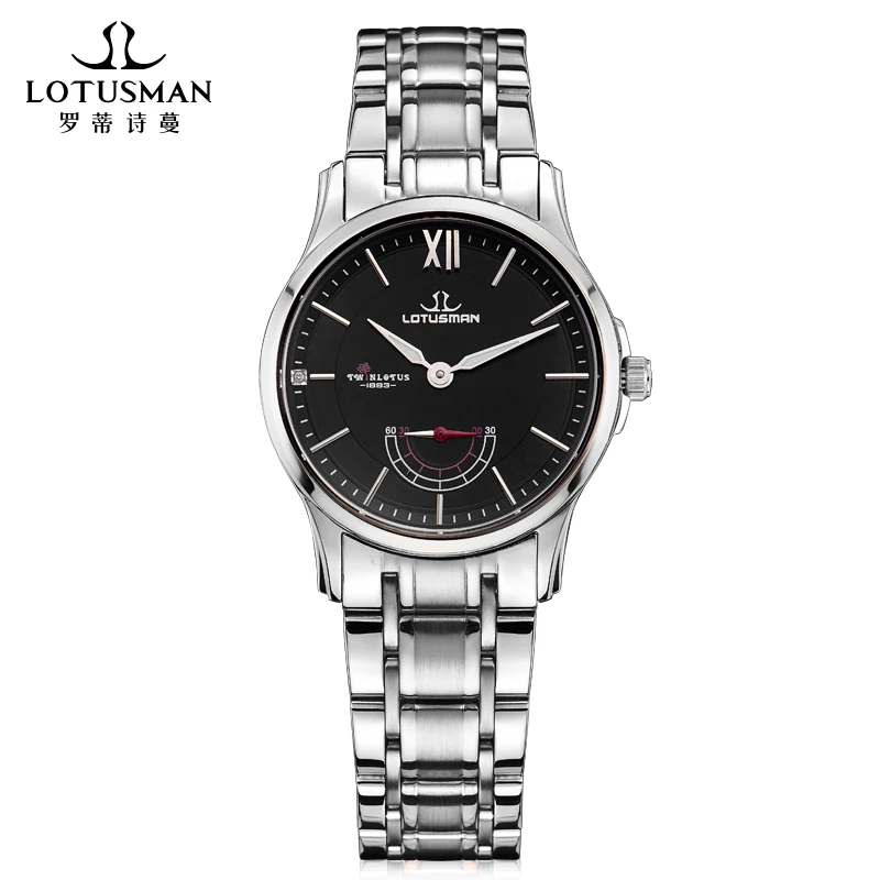 LOTUSMAN  Wrist watch Fashion Luxury Waterproof  Ladies quartz watch with real diamonds