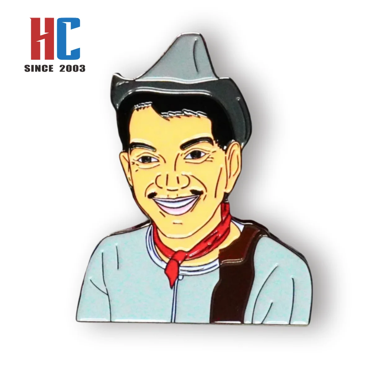 20 Years  Factory Custom Hard enamel beatiful  Mexican man Mexico character  Latins Lapel Pin