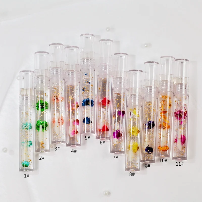 
 New arrivals packaging box Low Moq lip gloss tube private label printing  