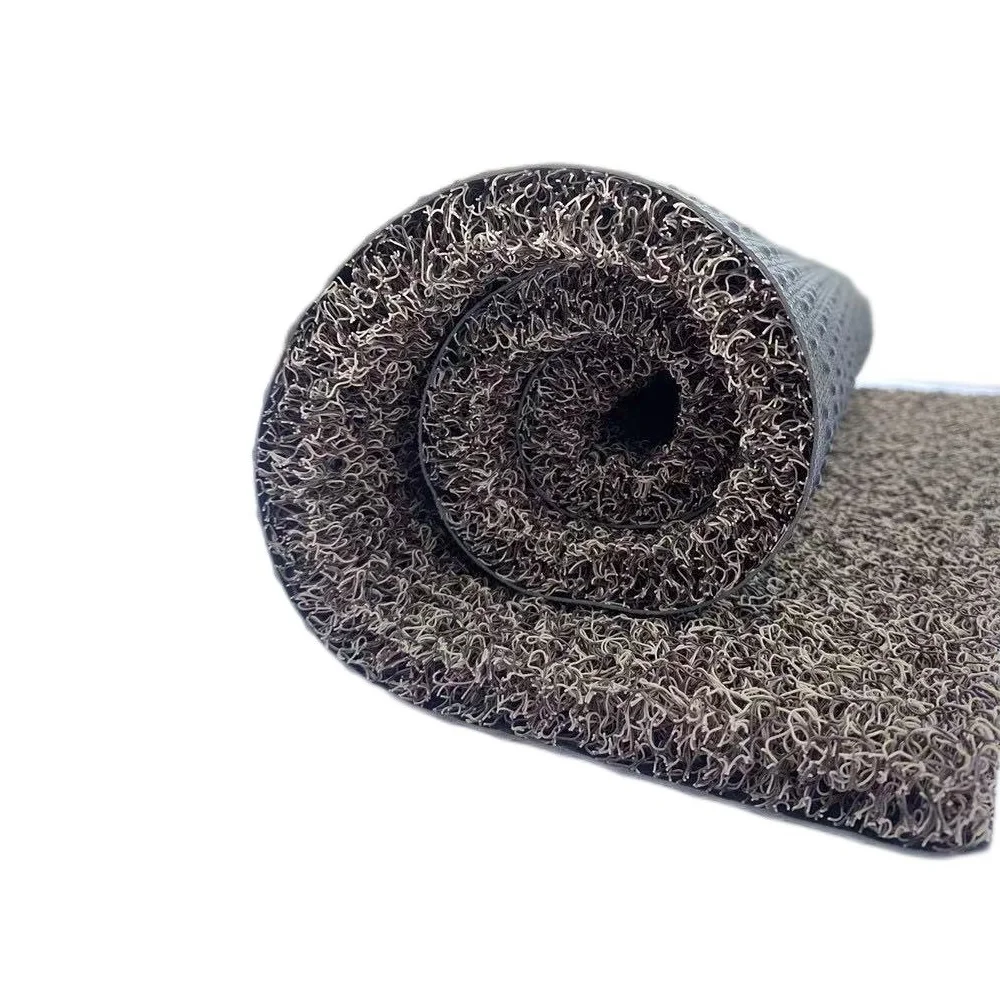 Customizable PVC Spike Backing carpet spray silk floor mat waterproof floor mat spaghetti doormat