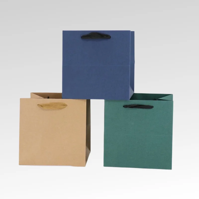 Customize Your Standard Business Merchandise Retail Wholesale Shopping Fashion Printed Recyclable Brown Simple Kraft Paper Bags