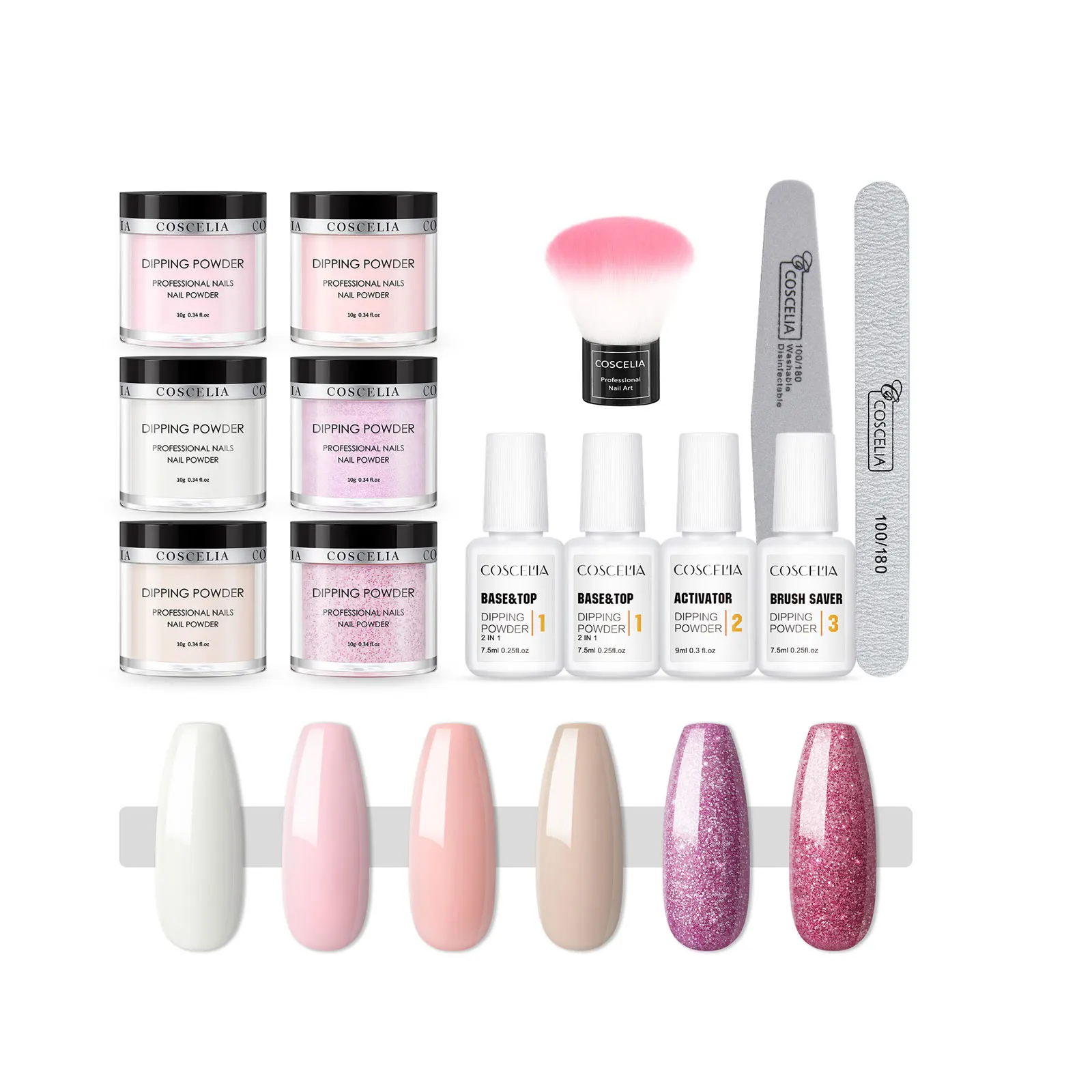 Long Lasting Fast Dry Dipping Powder Acrylic Nails Starter Kit French Nail Art Set Manufacture Dip Acrylic Nails Powder System Bulk