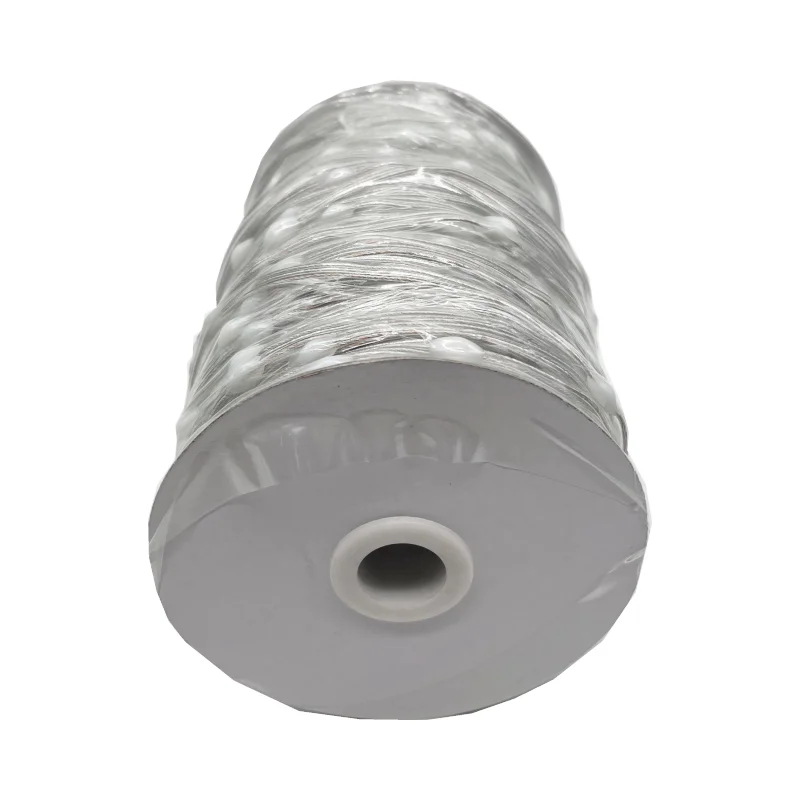 ETOP-DC5V 1000ct or customizable WS2811 RGBIC LED Pebble Pixel String Light Addressable Full Color IP67 Clear Wire Black Wire