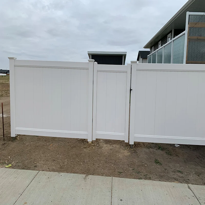 Suyou Plastic Easy installation Privacy vinyl fence Free Maintenance Garden recycled white Plastic PVC Vinyl fence