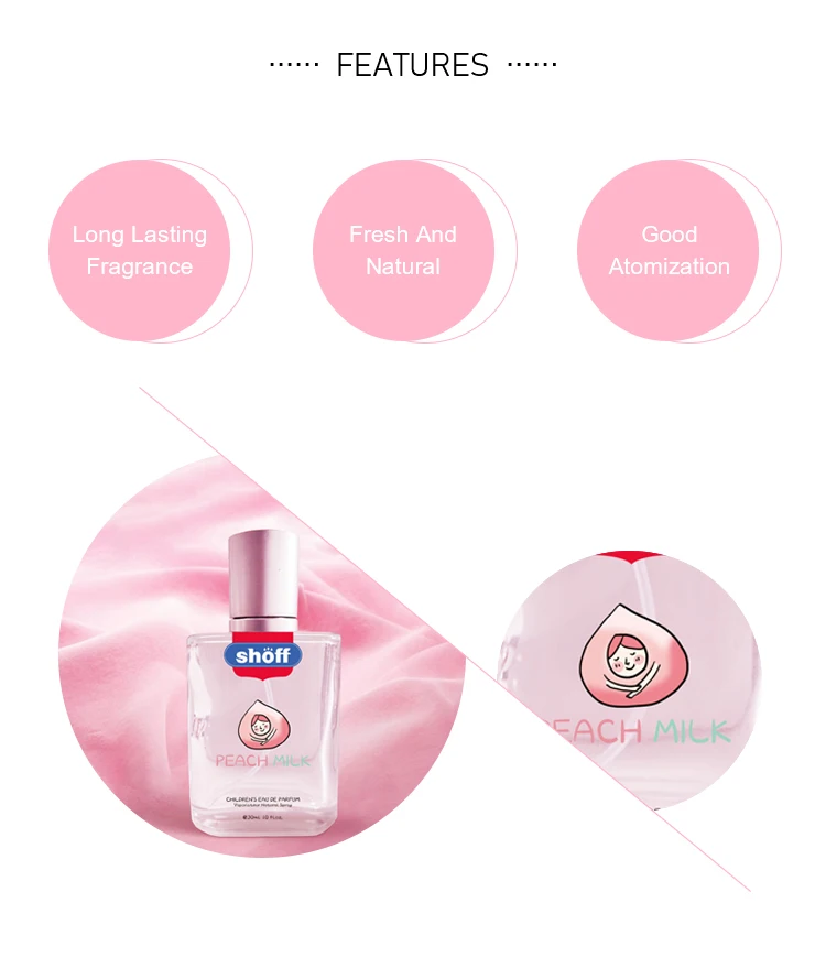New product organic Pink Peach scent perfume baby babi