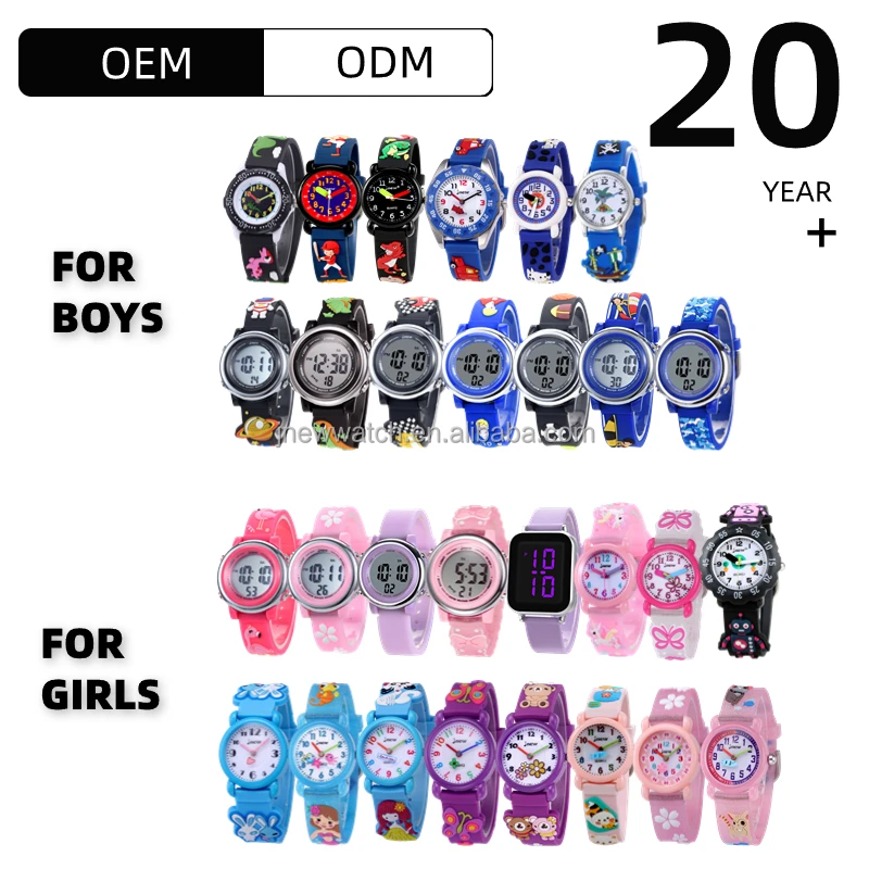 Dinosaur black waterproof 3d cartoon wrist watch best gift for kids 3 4 5 6 7 8 9 10 11 years old