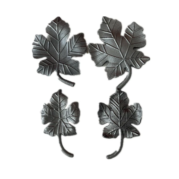 Кованые железные элементы забора листья кованого железа с цветами из чугуна оптовая продажа