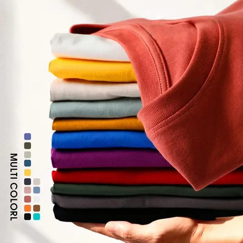 Clothing Manufacturer 240 Gsm Wholesale High Quality low price 240gsm 100% cotton Factory Blank LOGO Custom printing tshirt