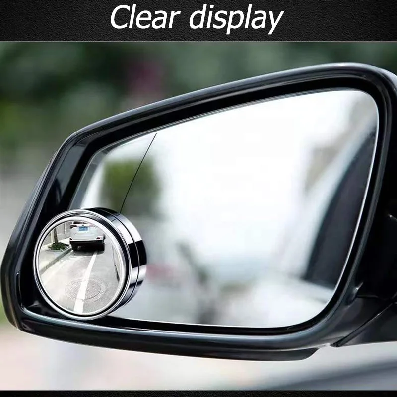 New Design Classic Car Mirror Anti Rain Car Interior Mirror Small Round Convex Adjustable Rotate Wide Angle Car Rear View Mirror